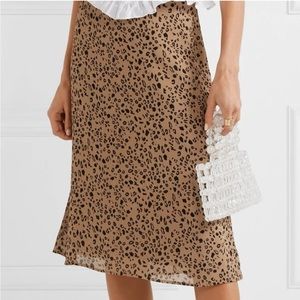 Reformation Leopard Skirt